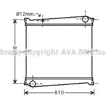 Радиатор охлаждения двигателя AVA QUALITY COOLING X6JT 24D RTA2379 4045385188567 2027988