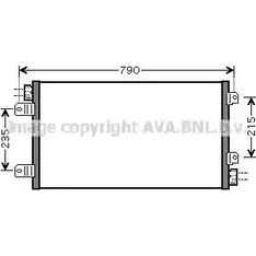 Радиатор кондиционера AVA QUALITY COOLING RTA5342 4045385061693 2028056 2F B7O