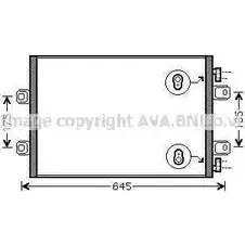 Радиатор кондиционера AVA QUALITY COOLING 2028065 RTA5406 1S 07MQ 4045385171521