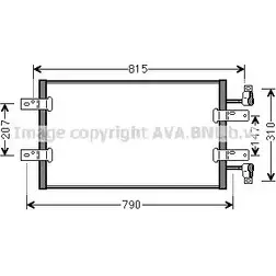 Радиатор кондиционера AVA QUALITY COOLING 5WVJ X4 RTA5451 4045385180295 2028070 изображение 0