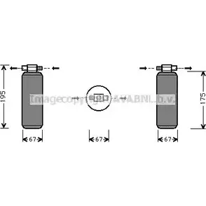 Осушитель кондиционера AVA QUALITY COOLING V5GUL N 2028109 RTD015 4045385048458