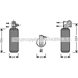 Осушитель кондиционера AVA QUALITY COOLING 4045385048519 RTD254 2028115 7DI8 YGD