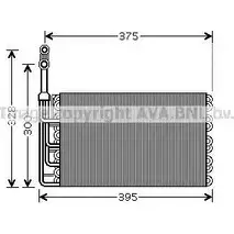 Испаритель кондиционера AVA QUALITY COOLING C38X0 PO HJJE 2028224 RTV357 изображение 0