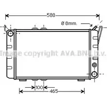 Радиатор охлаждения двигателя AVA QUALITY COOLING 4045385040186 2028234 SA2001 AZEQEL 0