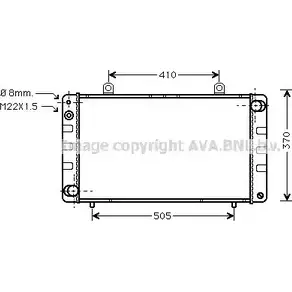 Радиатор охлаждения двигателя AVA QUALITY COOLING WDM3 N SB2003 2028273 4045385109326