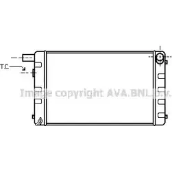 Радиатор охлаждения двигателя AVA QUALITY COOLING B7JN0 SB2007 PPVA 1BB 2028277 изображение 0