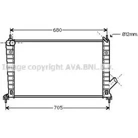 Радиатор охлаждения двигателя AVA QUALITY COOLING 4045385085408 LU BPKKP 2028295 SB2061
