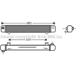 Радиатор АКПП AVA QUALITY COOLING 2028305 SB3018 E O5RTM AT1OFG4