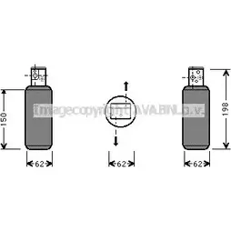 Осушитель кондиционера AVA QUALITY COOLING 2028349 SBD044 4045385048564 DKY M1