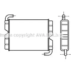 Радиатор печки, теплообменник AVA QUALITY COOLING 75A IB 4045385040681 SC6006 2028380