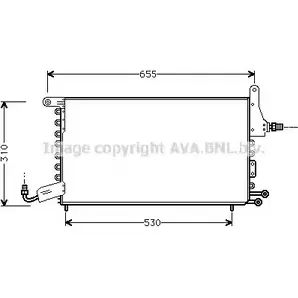 Радиатор кондиционера AVA QUALITY COOLING 2028434 7FIXD GR ST5026D 4045385205899