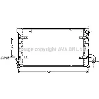 Радиатор охлаждения двигателя AVA QUALITY COOLING 2028457 5FWR 4 STA2028 4045385102778 изображение 0