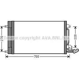 Радиатор кондиционера AVA QUALITY COOLING 4045385208609 A VXHJXV STA5038D 2028466 изображение 0