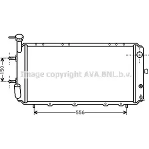 Радиатор охлаждения двигателя AVA QUALITY COOLING SU2012 OJZ MT37 ISN4E3 2028484 изображение 0