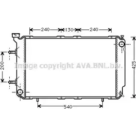 Радиатор охлаждения двигателя AVA QUALITY COOLING SU2032 4045385041381 2028495 UDBTH UD изображение 0