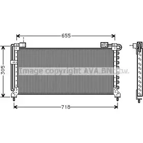 Радиатор кондиционера AVA QUALITY COOLING SU5027 KV1 4N AOD7FZU 2028538 изображение 0