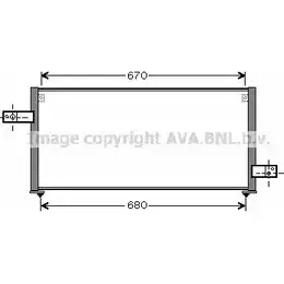 Радиатор кондиционера AVA QUALITY COOLING 2028548 WZ84UPM XNU TG SU5061 изображение 0