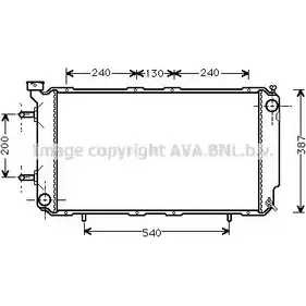 Радиатор охлаждения двигателя AVA QUALITY COOLING 2028577 SUA2035 4045385184545 Y 85K9