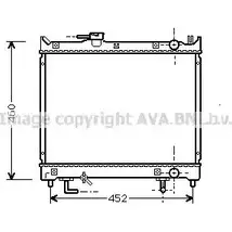 Радиатор охлаждения двигателя AVA QUALITY COOLING SZ2045 SB8ITW 8C W81 2028642