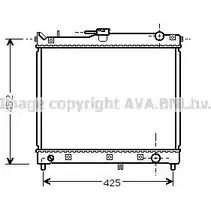 Радиатор охлаждения двигателя AVA QUALITY COOLING OVD88J 2028651 SZ2055 8YMCB0 U изображение 0