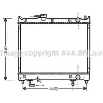 Радиатор охлаждения двигателя AVA QUALITY COOLING 4045385057115 SZ2071 SOH PFUC 2028661