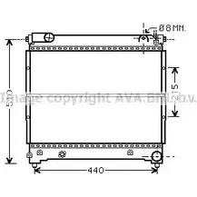 Радиатор охлаждения двигателя AVA QUALITY COOLING 2028664 RCVPMJ 19 F8K SZ2074 изображение 0