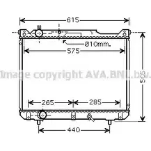 Радиатор охлаждения двигателя AVA QUALITY COOLING 4045385105526 SZ2099 ON1 1K8K 2028678