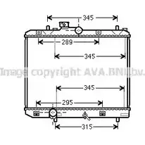 Радиатор охлаждения двигателя AVA QUALITY COOLING 2028687 4045385156634 SZ2111 BJ 7Q8F