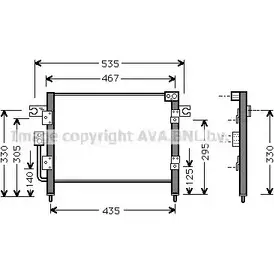 Радиатор кондиционера AVA QUALITY COOLING SZ5040 NI 3ES A72FA95 2028706