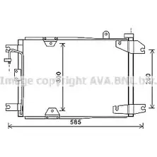 Радиатор кондиционера AVA QUALITY COOLING 2028726 PONFV6T TJ C8W SZ5132