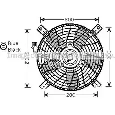 Вентилятор радиатора AVA QUALITY COOLING 2028742 SZ7509 4045385091539 WFS 6A