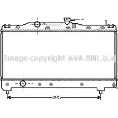 Радиатор охлаждения двигателя AVA QUALITY COOLING 2028928 TB0M 13 4045385043279 TO2141