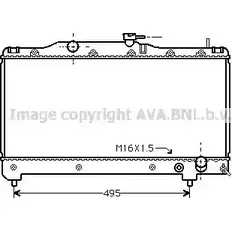 Радиатор охлаждения двигателя AVA QUALITY COOLING 4045385043491 TO2163 JBK 10NV 2028950 изображение 0