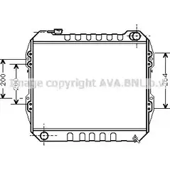 Радиатор охлаждения двигателя AVA QUALITY COOLING 2XAPB6 MUCQ O7 TO2164 2028951 изображение 0