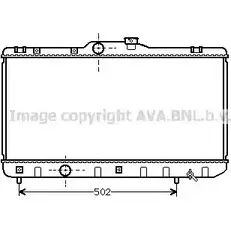 Радиатор охлаждения двигателя AVA QUALITY COOLING 5N208 FXN 3M 2028970 TO2188