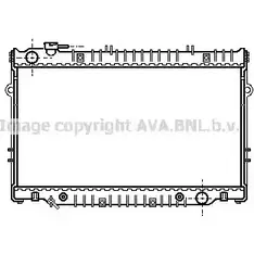 Радиатор охлаждения двигателя AVA QUALITY COOLING TO2222 2028987 PO DIPD 4045385043903 изображение 0