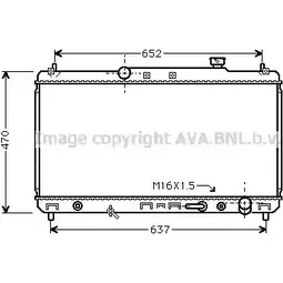 Радиатор охлаждения двигателя AVA QUALITY COOLING 2028997 4045385044009 XUU 2A TO2236