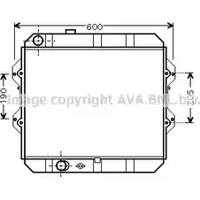 Радиатор охлаждения двигателя AVA QUALITY COOLING TO2292 2029026 MVDF2M 7 4045385053438 изображение 0