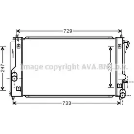 Радиатор охлаждения двигателя AVA QUALITY COOLING PC658 M 4045385057146 2029029 TO2296 изображение 0