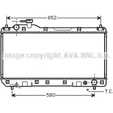Радиатор охлаждения двигателя AVA QUALITY COOLING TYQB JSG 2029030 TO2297 4045385057153