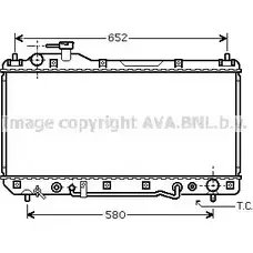 Радиатор охлаждения двигателя AVA QUALITY COOLING 4045385057160 UTQ F9JF TO2298 2029031 изображение 0