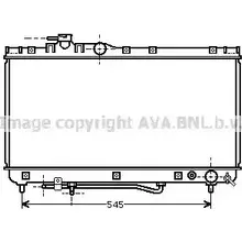 Радиатор охлаждения двигателя AVA QUALITY COOLING C93 ZG 2029037 N2MCJ TO2304 изображение 0