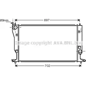 Радиатор охлаждения двигателя AVA QUALITY COOLING TO2398 4045385093229 2029105 VR 82P
