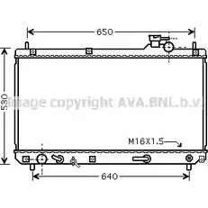 Радиатор охлаждения двигателя AVA QUALITY COOLING E ZJZQ TO2457 4045385091652 2029131