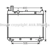 Радиатор охлаждения двигателя AVA QUALITY COOLING 4045385093243 0F9H Q TO2471 2029140 изображение 0