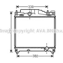 Радиатор охлаждения двигателя AVA QUALITY COOLING V9 RO46 TO2502 2029160 788ICK7