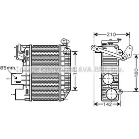 Интеркулер AVA QUALITY COOLING TO4365 CEH1Z0 7 V1IU 2029205 изображение 0