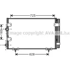 Радиатор кондиционера AVA QUALITY COOLING 2029261 4045385205981 TO5288D 6 FDE0UJ