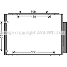 Радиатор кондиционера AVA QUALITY COOLING 4045385208104 TO5573D UPT SPA 2029300