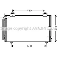Радиатор кондиционера AVA QUALITY COOLING TO5594 YA5A2 L01FVY P 2029307